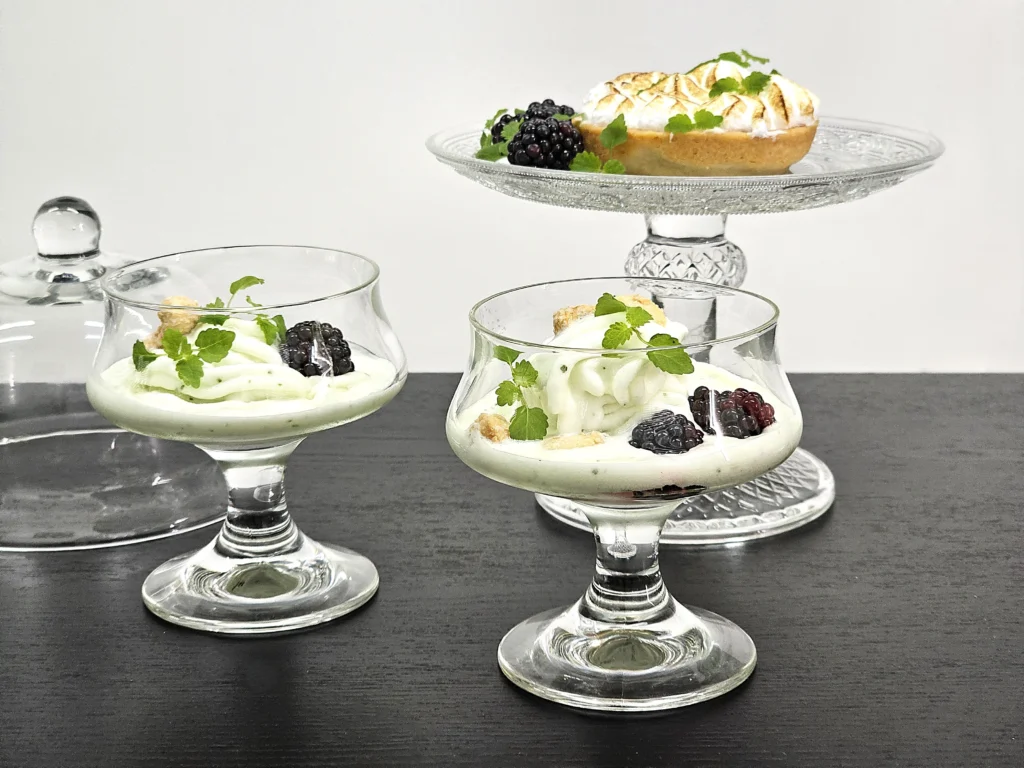 lemon balm cress dessert