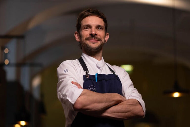 Matthias Hausburg im Restaurant Labstelle